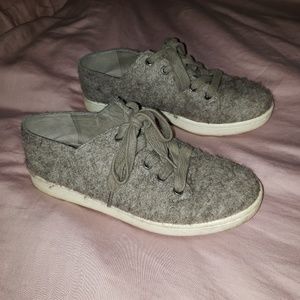 Eileen Fisher Wool Sneakers Shoes Grey Size 9
